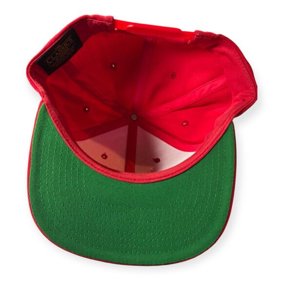 Joe Jost's Red Snowman Hat Snapback Cap Red Green Hat Retro Adjustable Rare - Picture 4 of 6